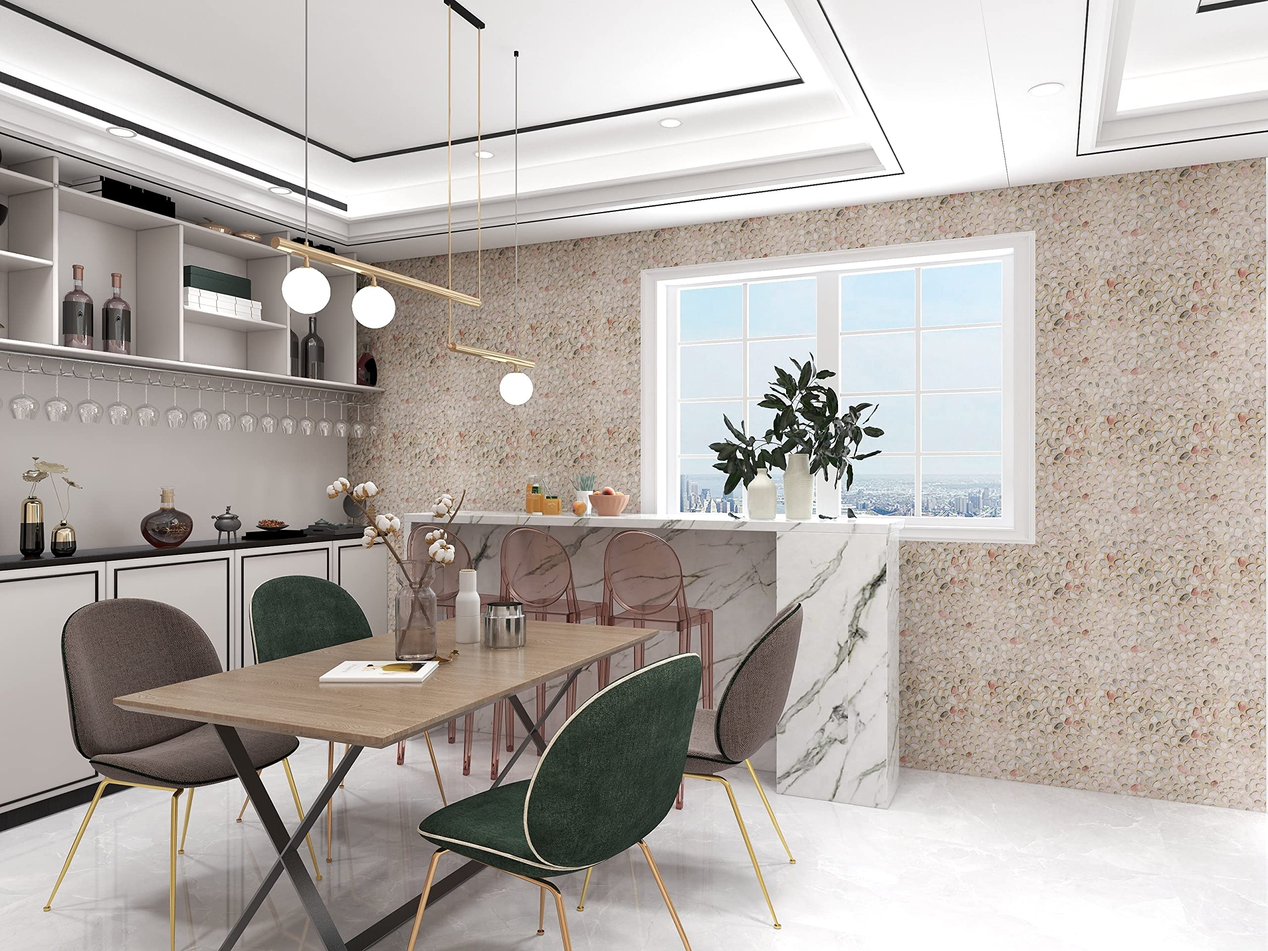 GROKI Self Adhesive Wall Wallpaper Stickers, Waterproof Wall Paper for Living Room Bed Room Furniture Makeover Cabinet Shelf Liner 5 Meter, Set of 3 Pcs Cream (B0BYT7F652) Amazon Price History, Amazon Price Tracker