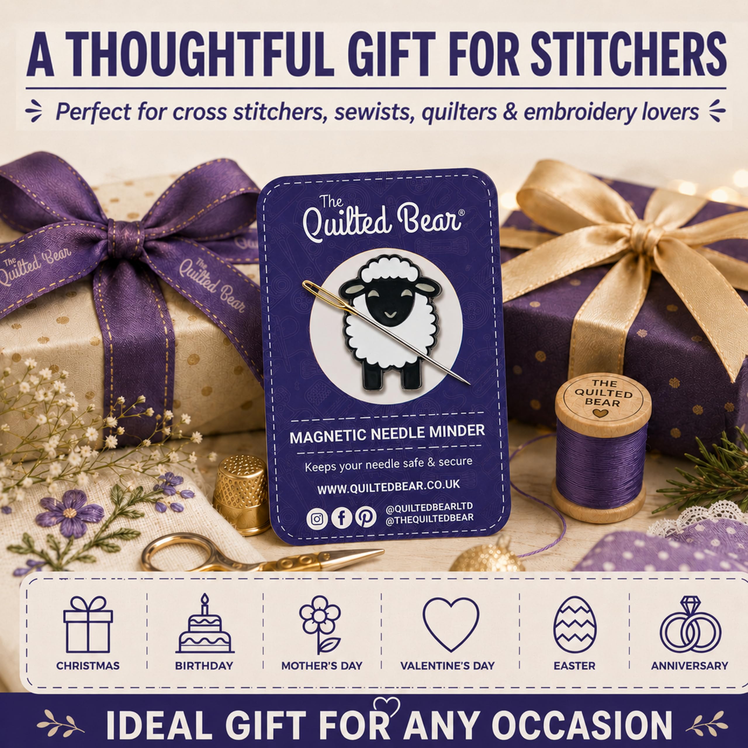Magnetic Needle Minder - Sheep Design -7