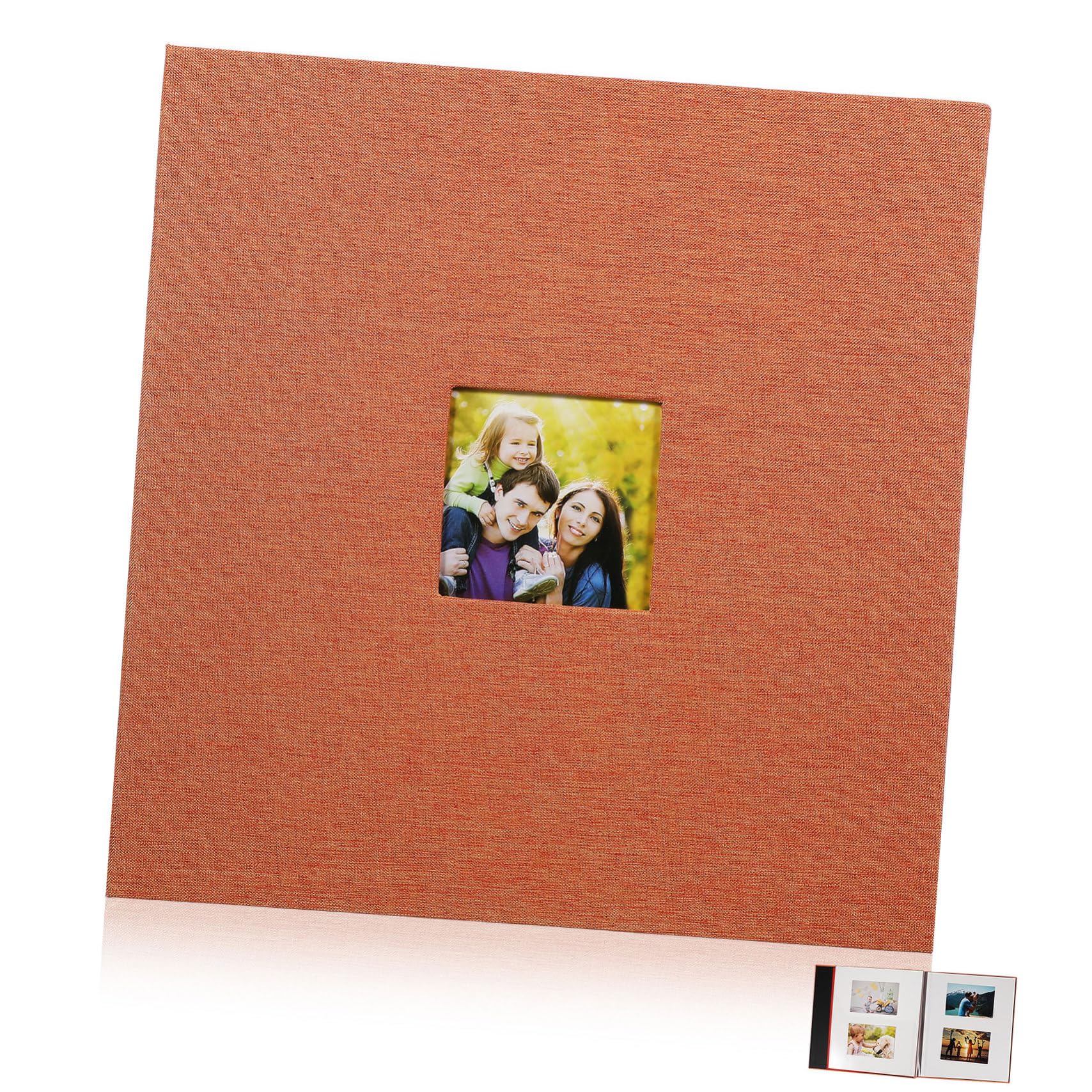 Libro de recuerdos y álbum de fotos Zerodeko, tapa dura con ventana para momentos de boda