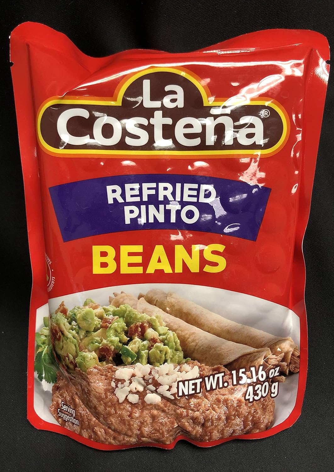 La Costeña Refried Pinto Beans, 15.16 Oz Microwaveable