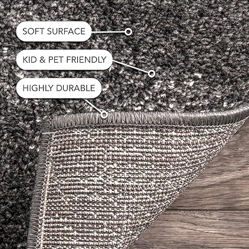 Miniatura 4 de nuLOOM Julene - Alfombra contemporánea, 3 x 5 pies, color gris