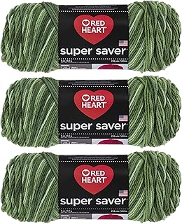 Red Heart Super Saver Yarn (3-Pack) Green Tones E300-629
