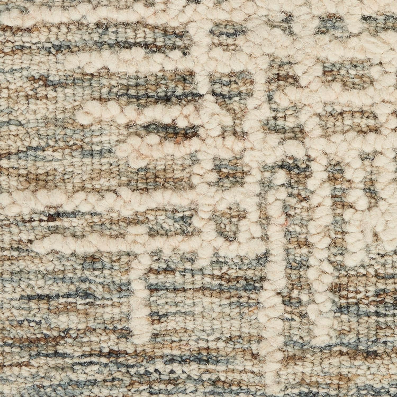 Nourison Home Vail Ivory Multicolor 8'3" x 11'6" Area Rug - Easy Clean, Non Shedding, Bed Room, Living Room, Dining Room, Kitchen (8' x 12')