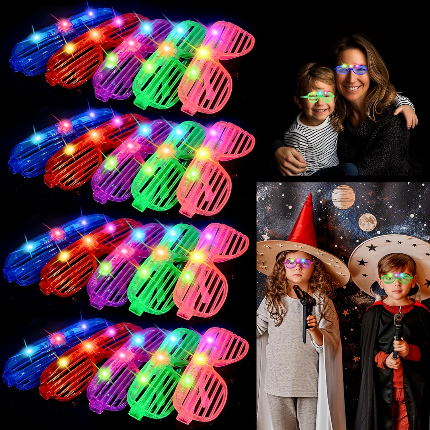 20 Pack LED Glasses,Glow glasses,Light...