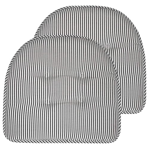 Sweet Home Collection Chair Cushion Memory Foam Pads Tufted Slip