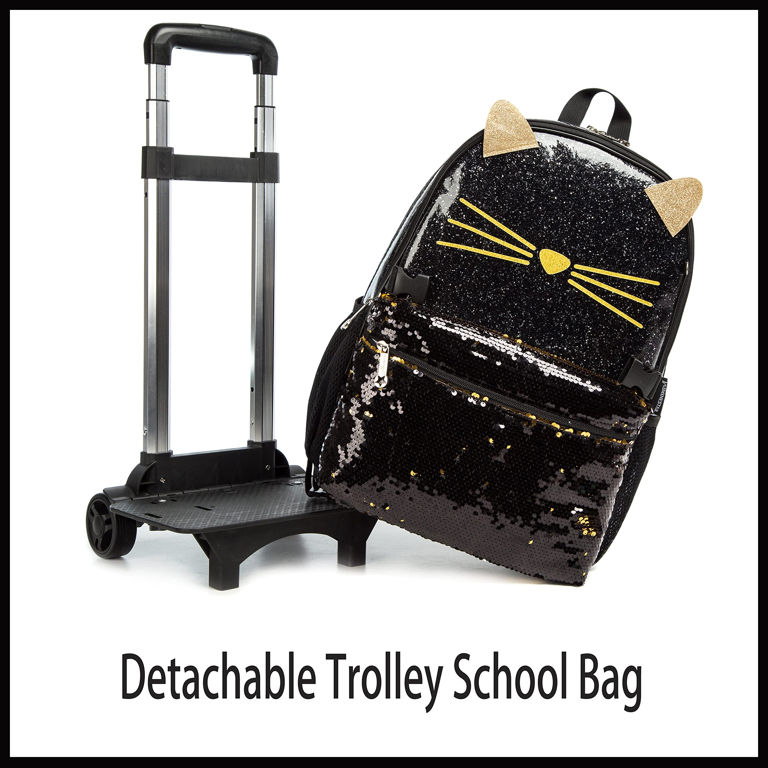 Zbaogtwwheeled Backpack For Girls Rolling Backpack In School