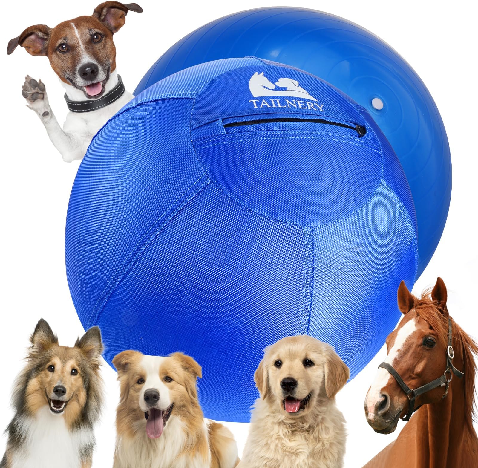 Balle De Conduite Pour Chien - 2 Balles Avec Couvercle - Jouet De Rassemblement Pour Bergers