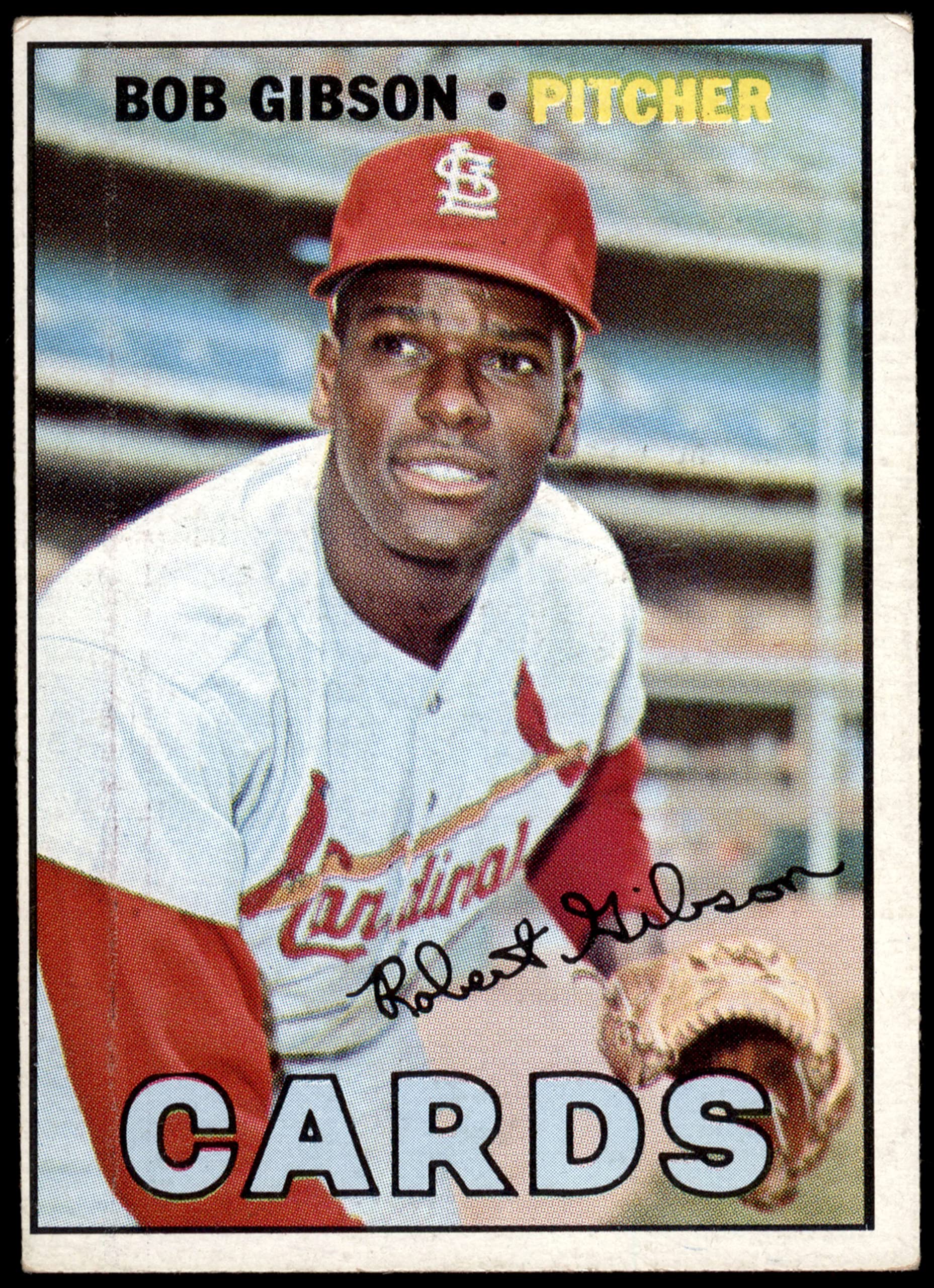 Amazon.com: 1967 Topps # 210 Bob Gibson St. Louis Cardinals