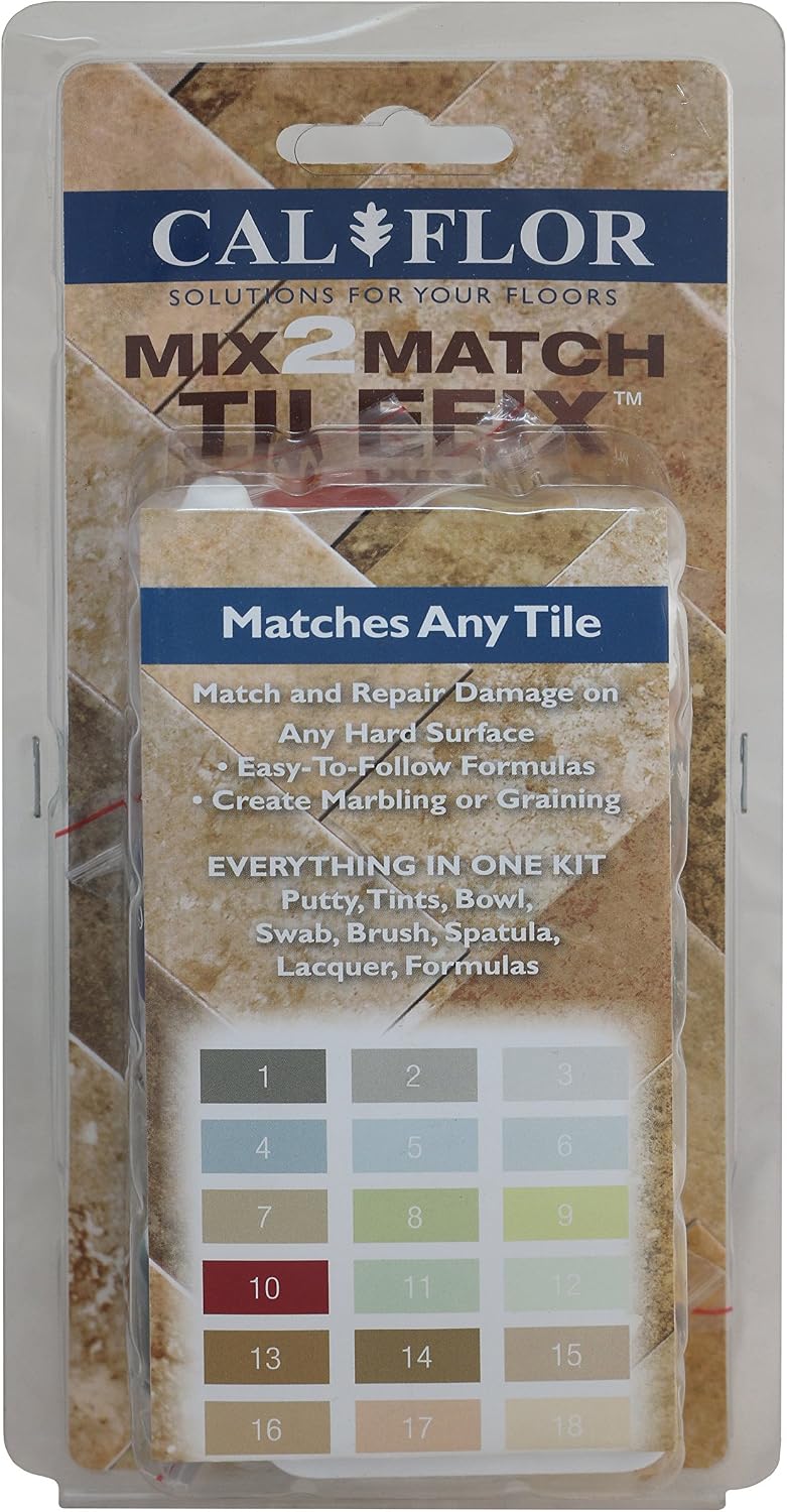Cal-Flor FL49103CF Tile Fix Mix-2-Match Tile and Stone Repair Kit