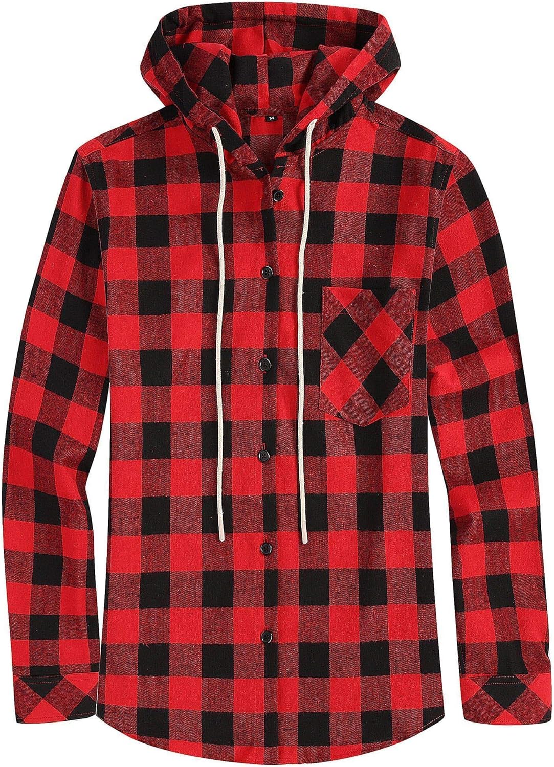 Women's Plaid Flannel Hooded Shirt with Pocket and Kuwait Ubuy