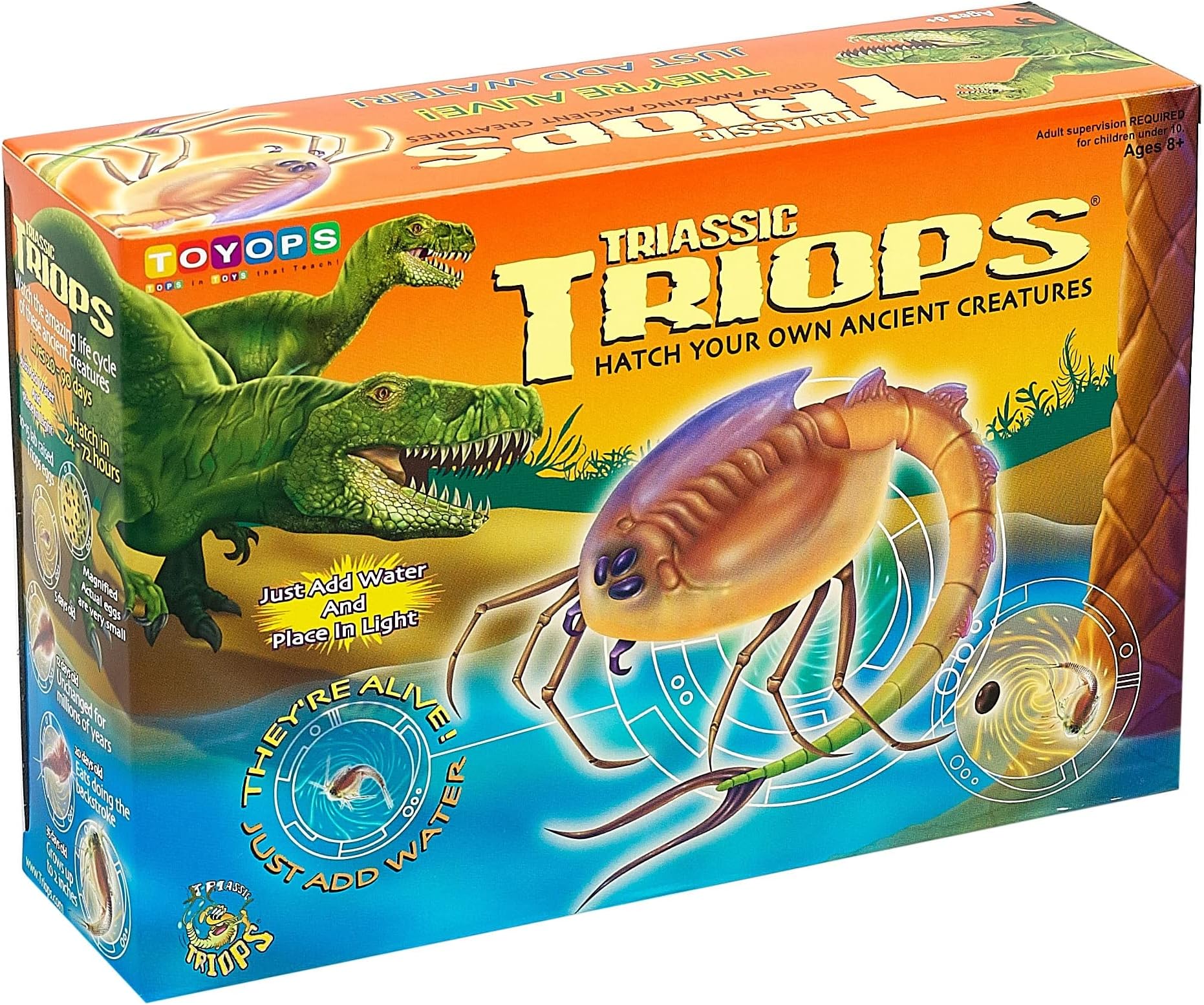 TRIASSIC TRIOPS - Triops Kit, Hatch & Grow Prehistoric Creatures, Science Kit for Kids & Adults, Educational Toy