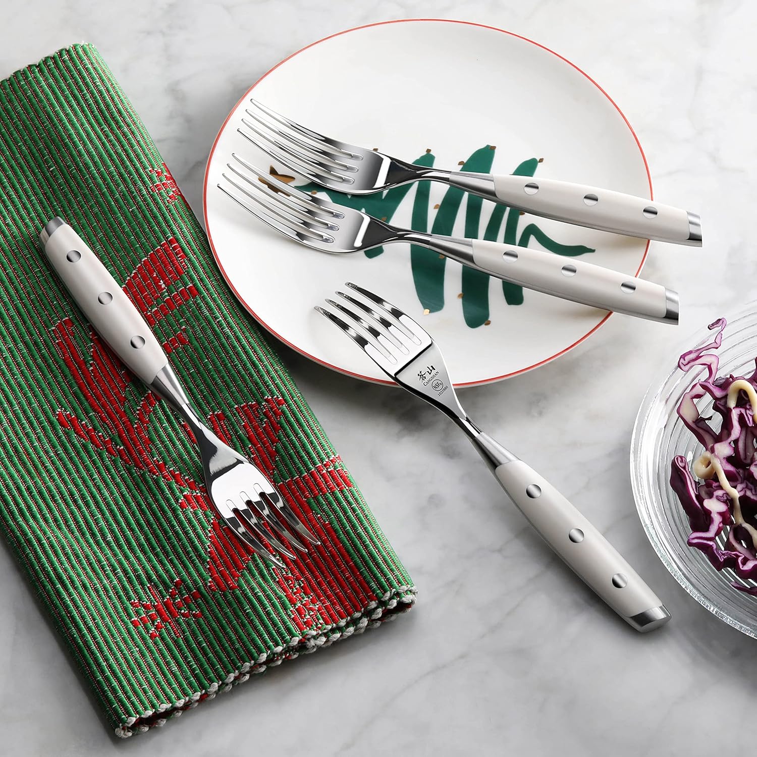 Cangshan S1 Series S/S 18/10 Forged 4-Piece Steak Fork Set