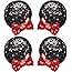 2 Pairs Mouse Ears Clips Sequin Mouse Ears Barrettes Glitter Bow Ears Clips for Costume Party Favor Halloween Christmas Decor