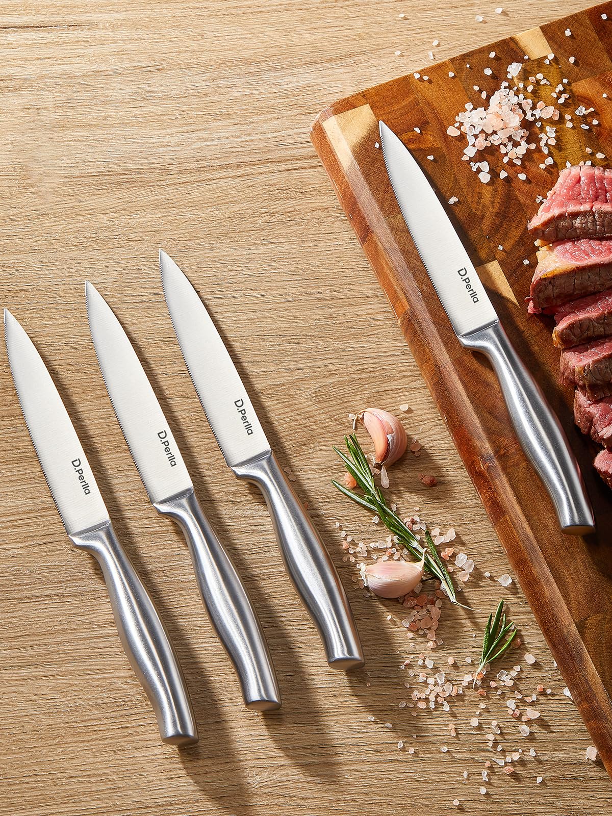D.Perlla Steakmessen, Steakmessen Set van 8, Nooit slijpen