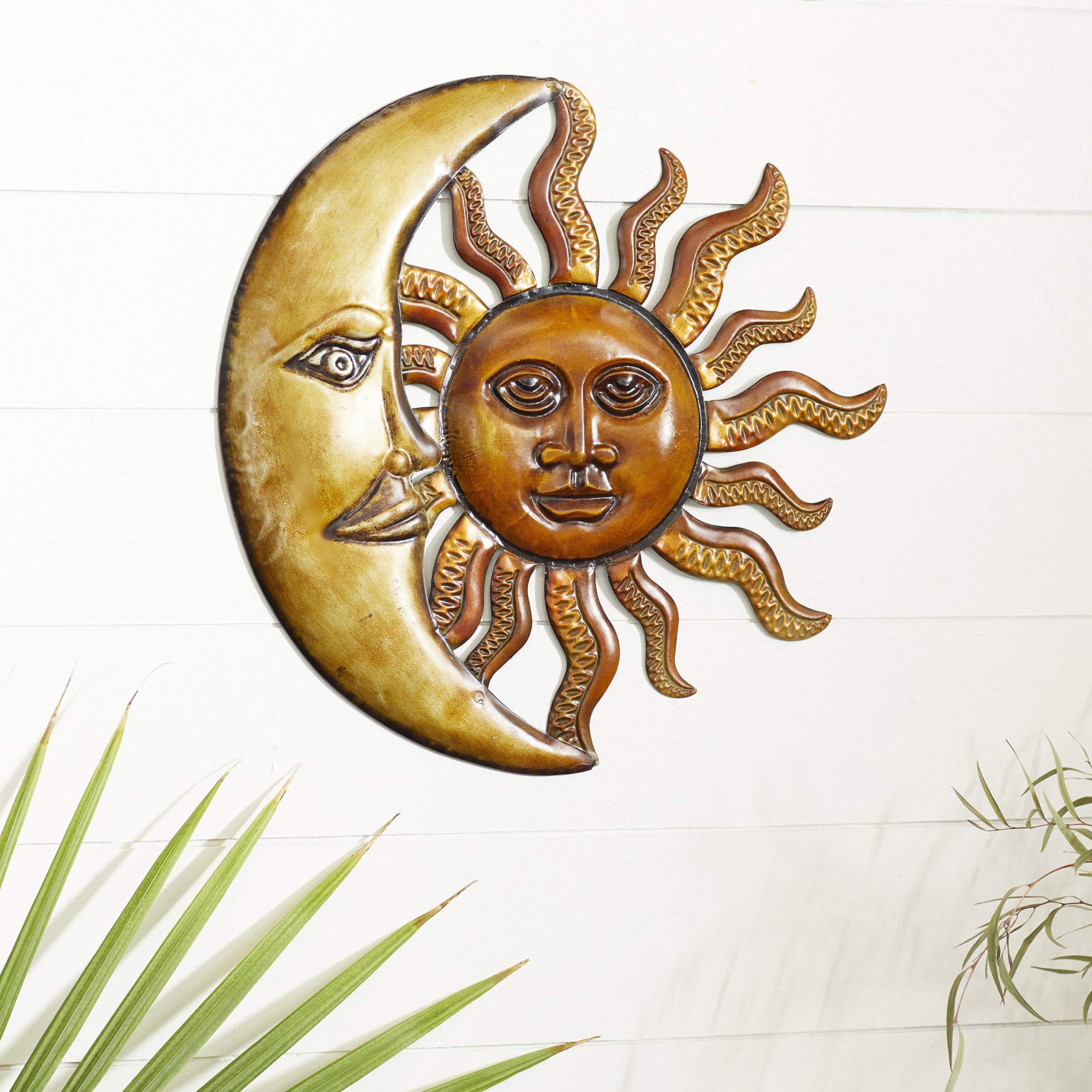 S. Chen Imports Mosaic Crescent Moon & Sun Wall