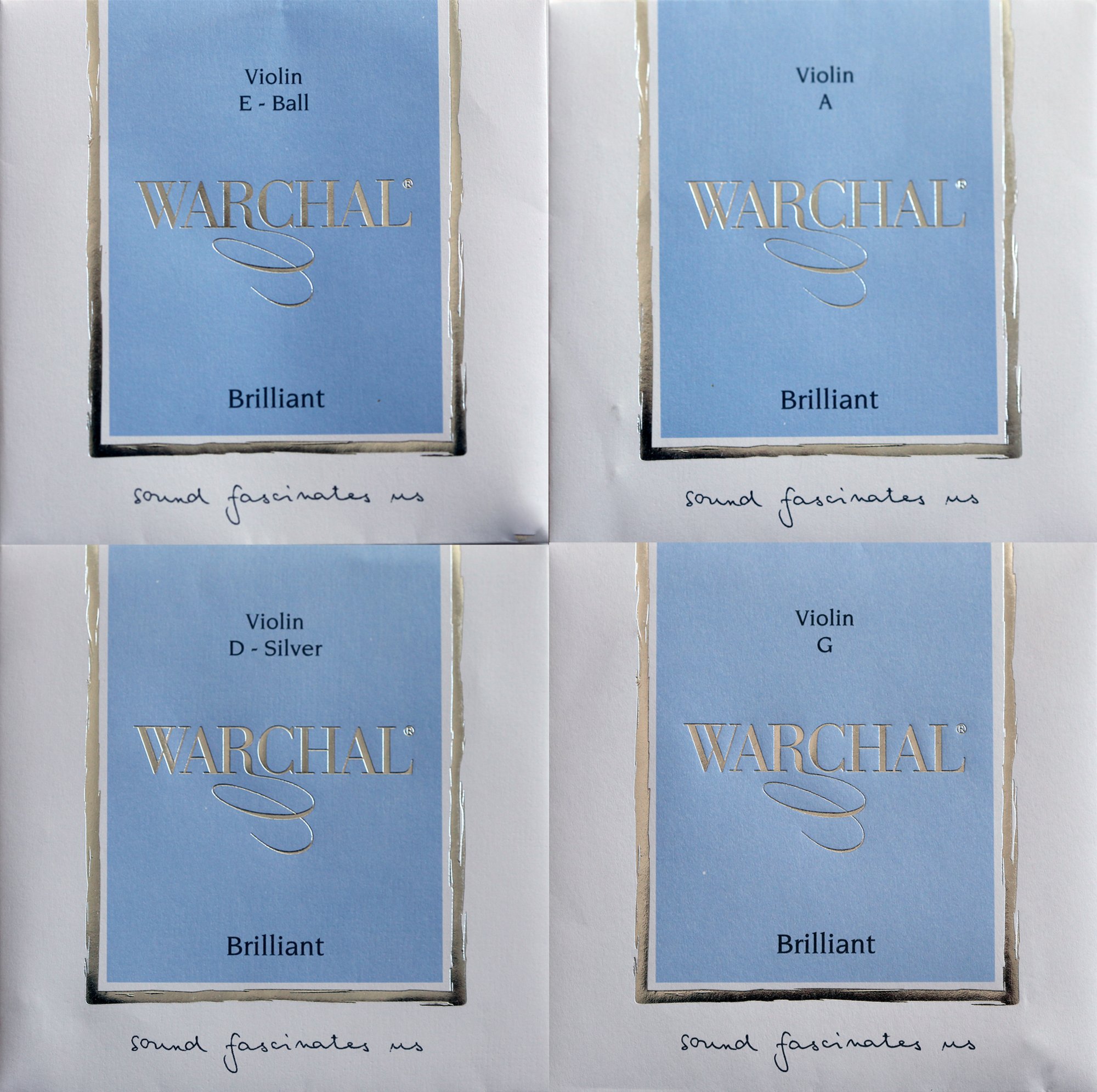 Brilliant - Set per violino con corde D argentate e sfera