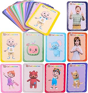 ToylandÂ® Cocomelon Playing Cards - Pairs/Snap/Colour Colelct - Learn Colours & Characters - Toddler Games - Age 18 Months +