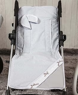 Babyline Bombón - Colchoneta ligera para silla de paseo, color gris