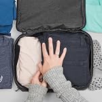 Peak Design Cube d'emballage, charbon de bois, cube de bagages étanche avec double compartiment Organisation, Expansion et compression, Ouverture de la fermeture éclair, Organisateur de voyage pour les hommes et les femmes, Taille M