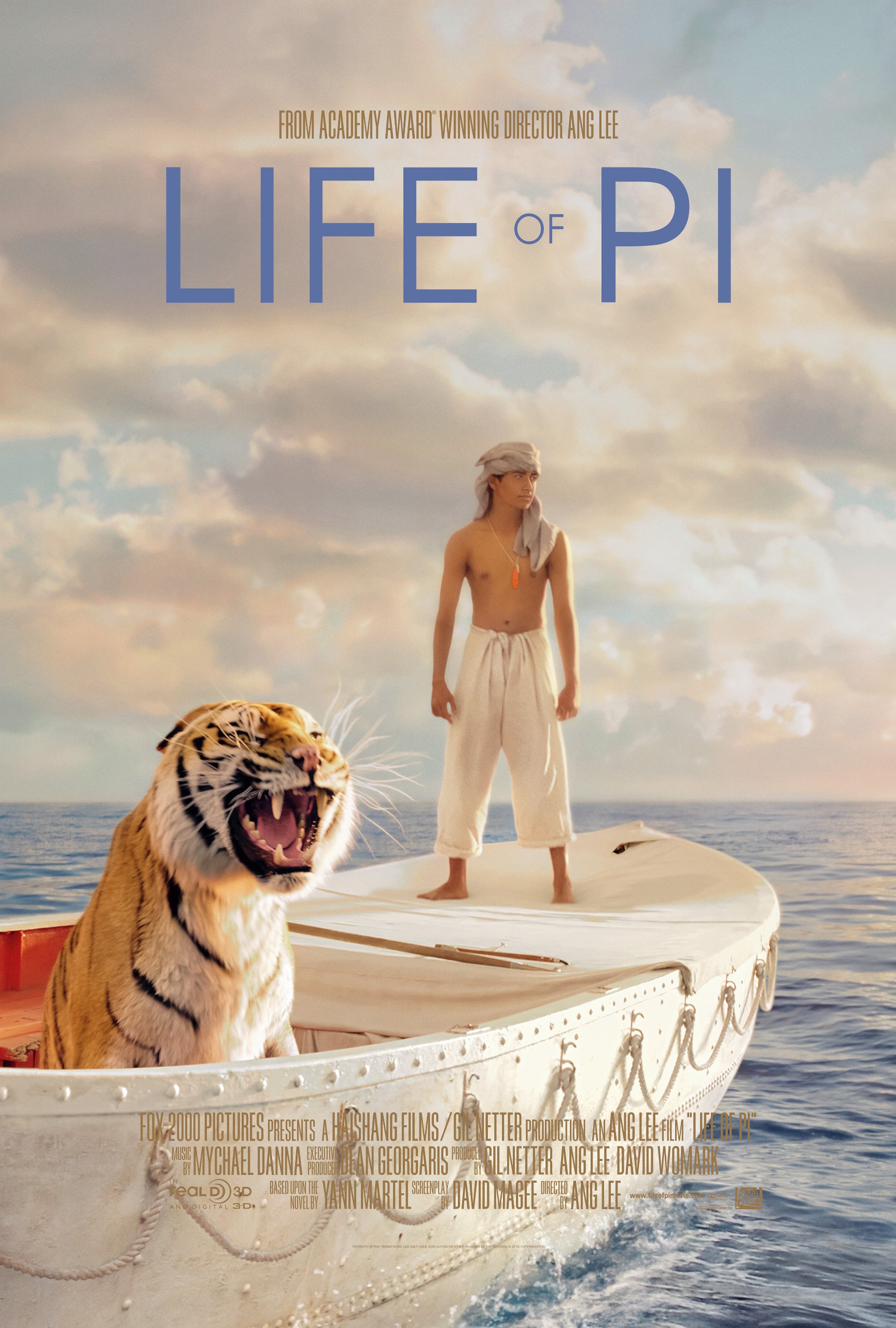 12X8 INCHES LIFE OF PI MOVIE POSTER APPROX SIZE