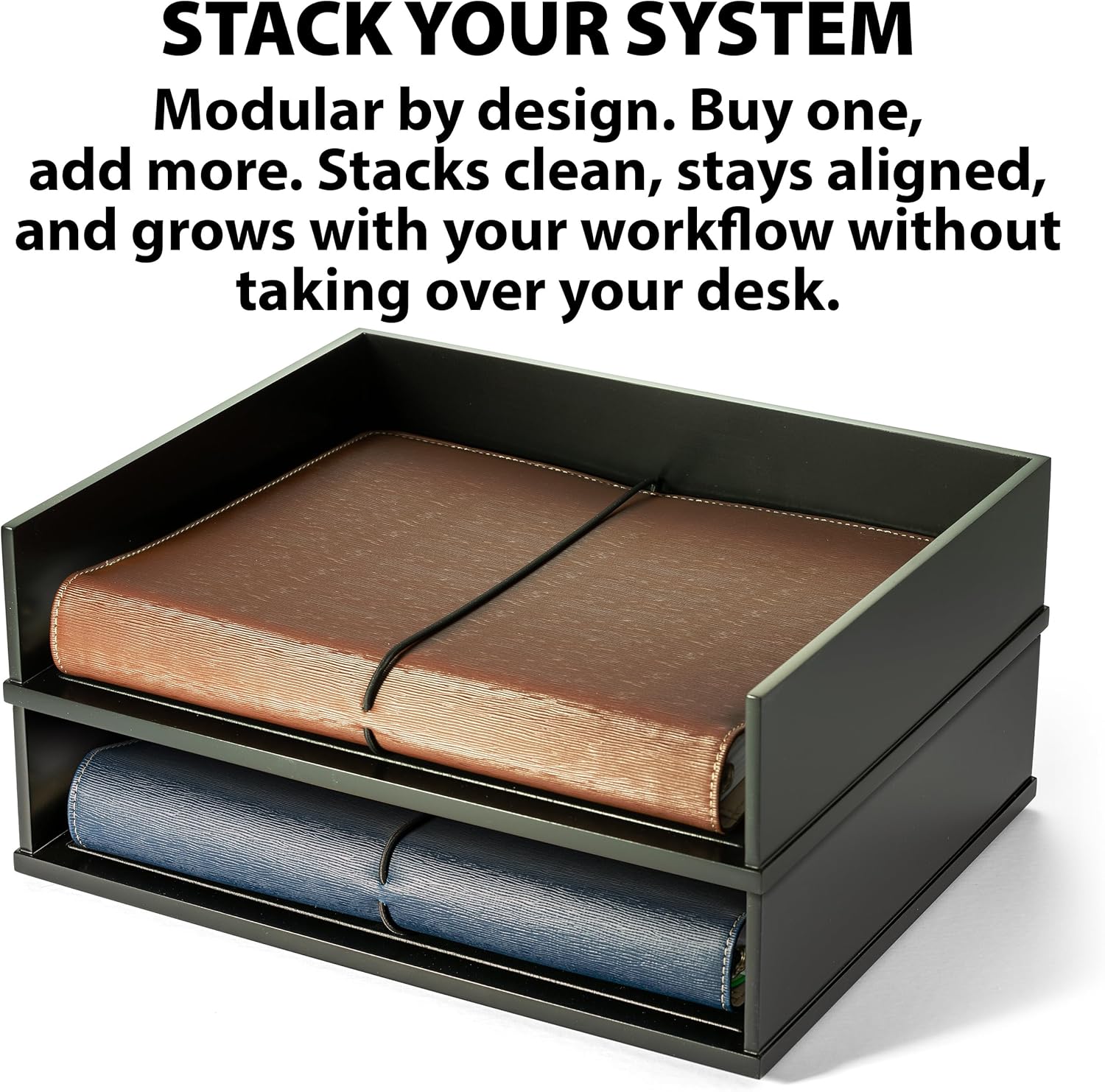 Victor Wood Stacking Letter Tray