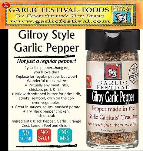 Miniatura 6 de Garlic Festival Condimento de pimienta negra y ajo 2.2 onzas