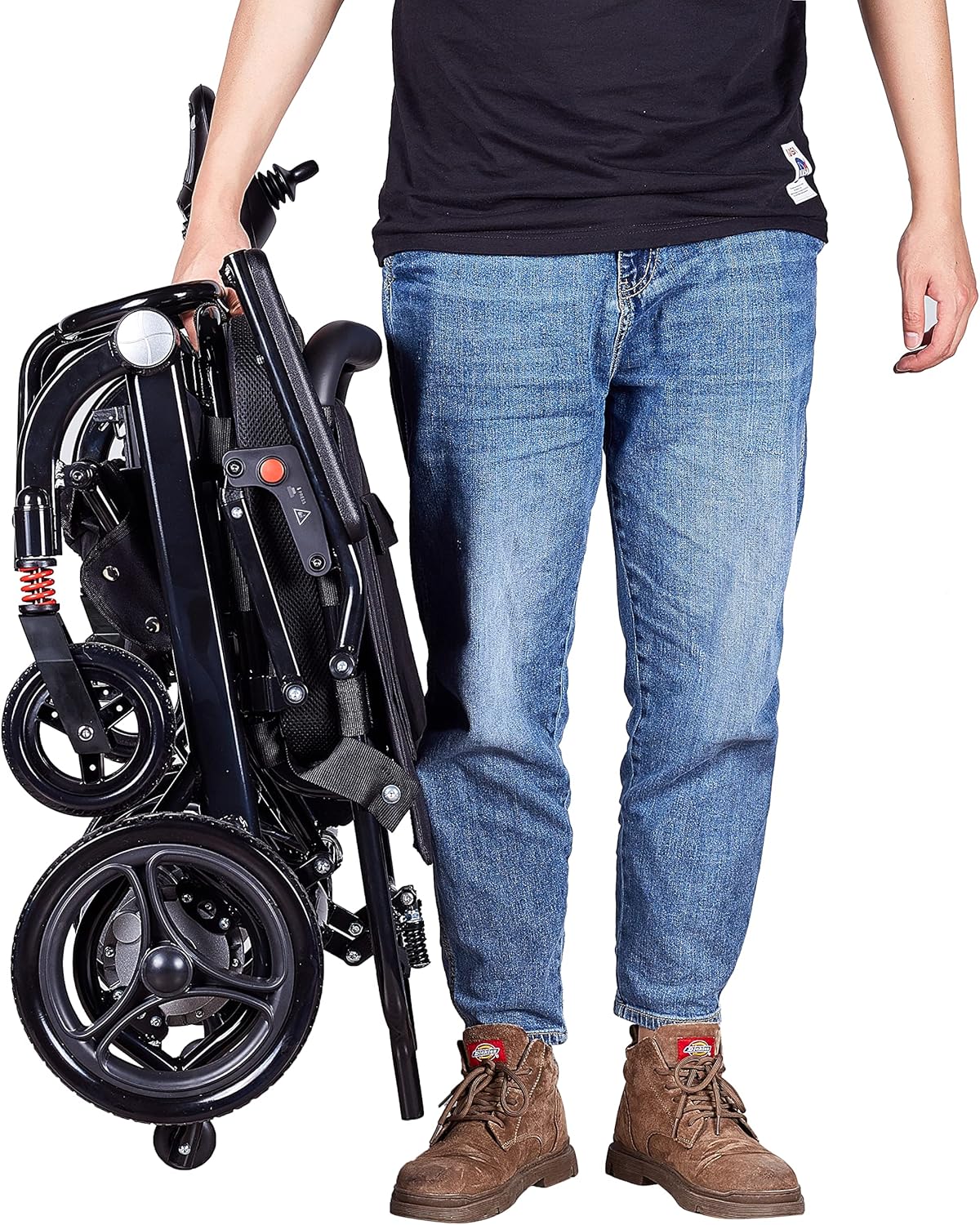 Close-up of the Rubicon DX07 joystick controller with various buttons