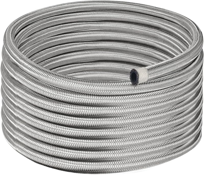 Mangueira de combustível trançada 10AN EVIL ENERGY em nylon e CPE – 3,05 m