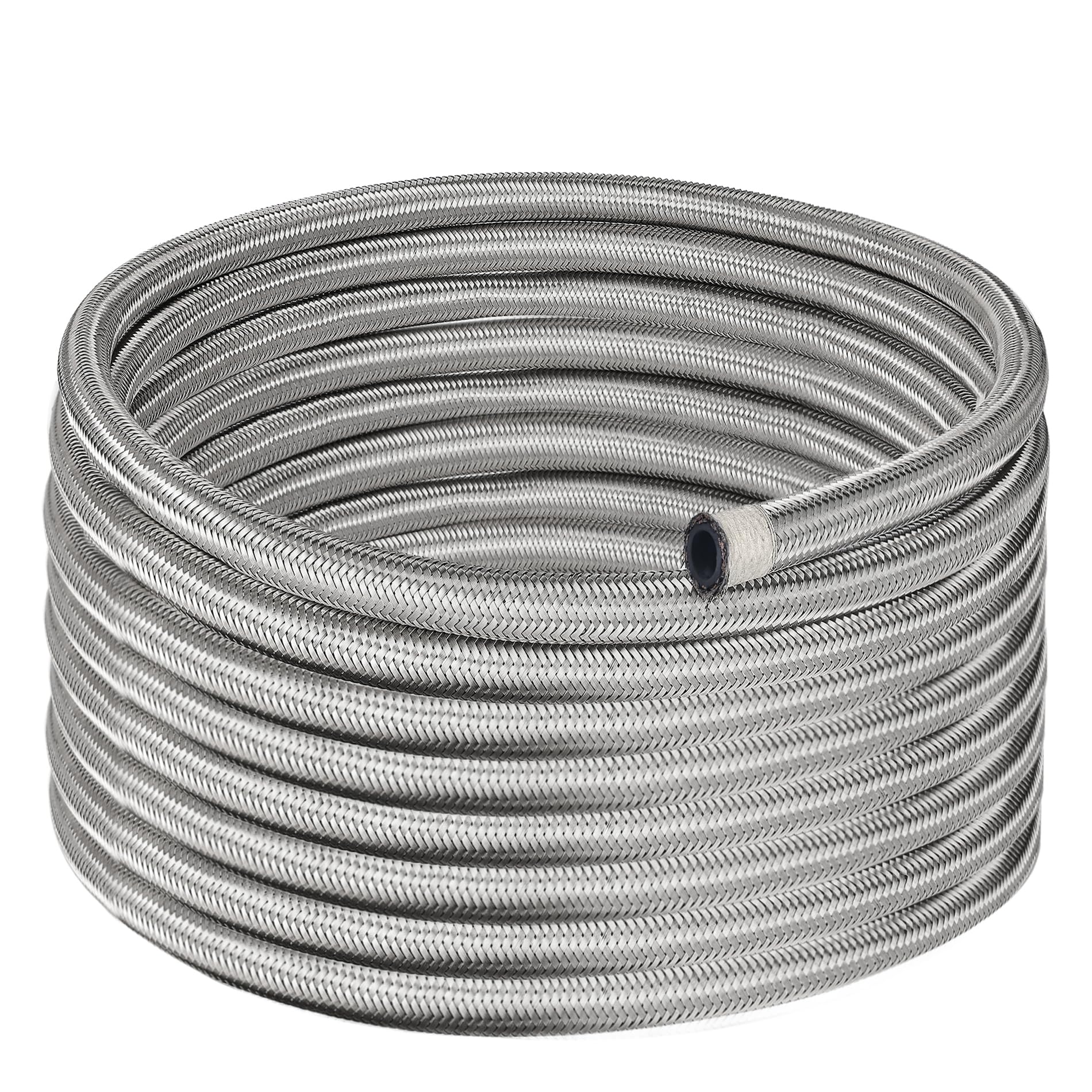 EVIL ENERGY 6AN 10ft CPE Nylon AN6 Braided Fuel Hose, Silver-image-47