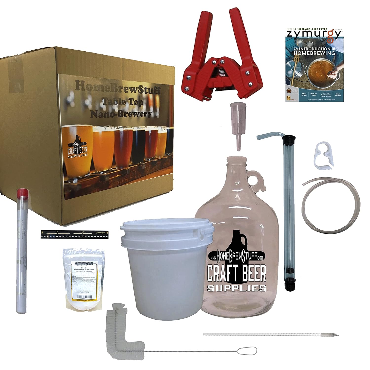 HomeBrewStuff 1 Gallon Table Top Nano-Brewery Beginner Equipment Kit