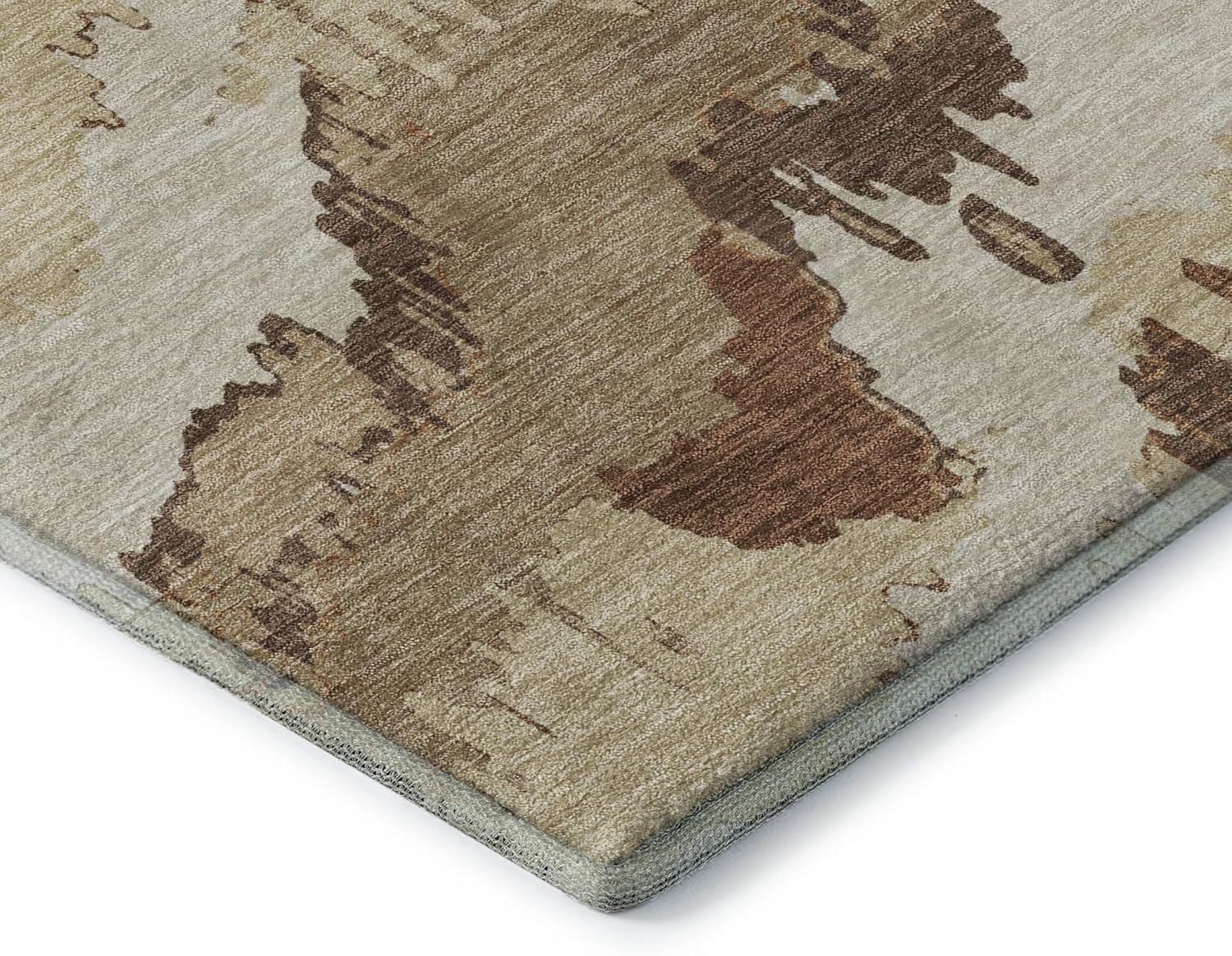 Addison Rugs Mayfield AMF865 Chocolate 1'8" x 2'6" Indoor Premium Machine Washable Rug, Silky Soft, Easy Clean, Non Shedding, Bedroom, Living Room, Dining Room, Kitchen, Patio Rug