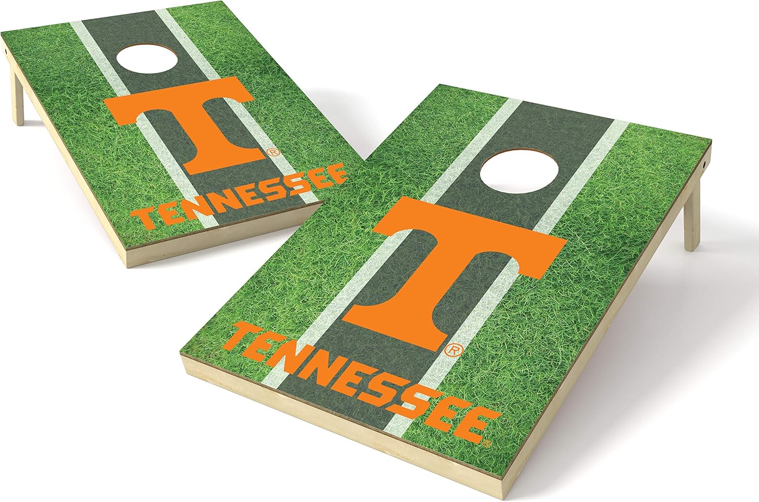 NCAA College Oklahoma Sooners 2x3 Wood Tailgate Toss Platinum College Field, Multicolor, 24x36' : Sports & Outdoors