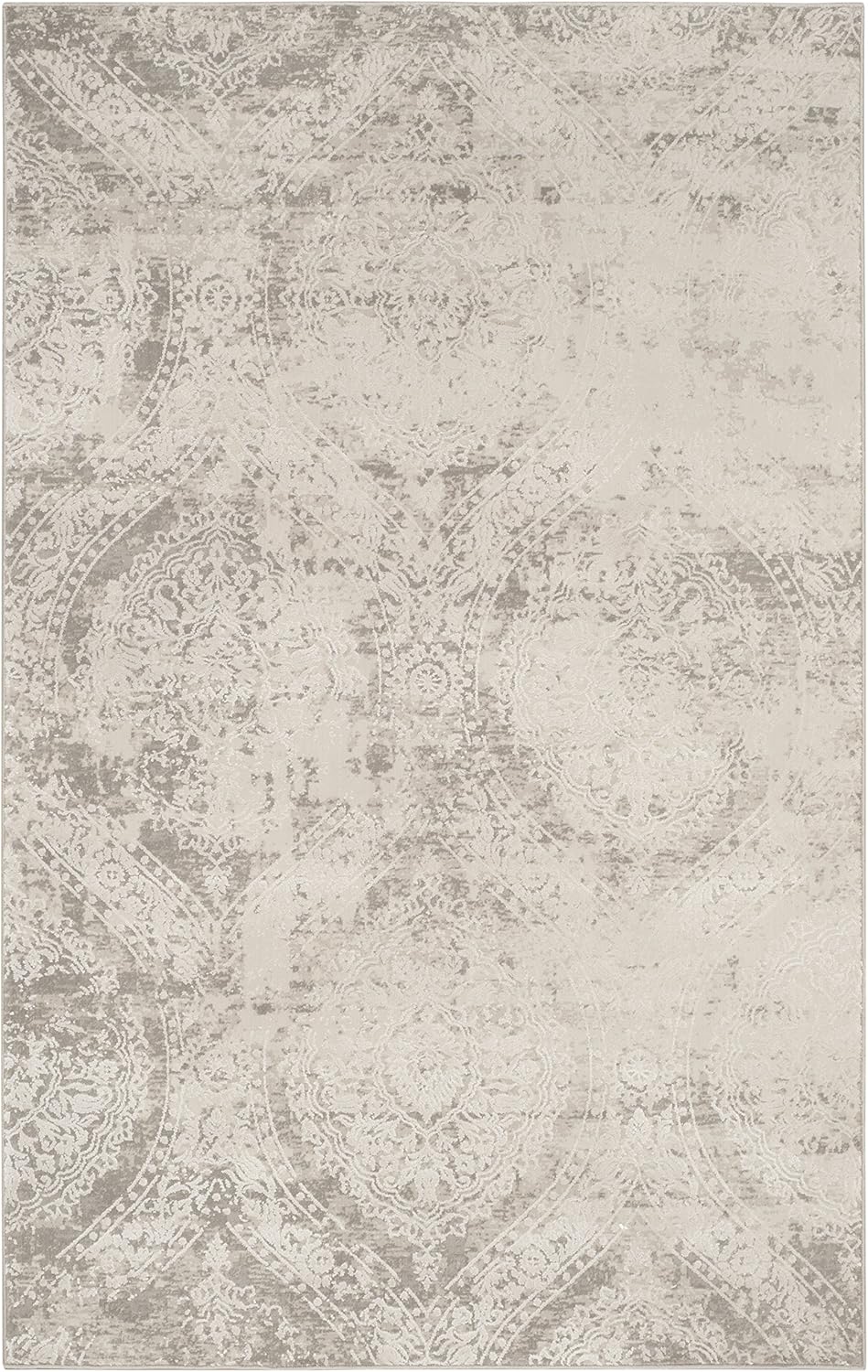 SAFAVIEH Princeton Collection Accent Rug - 2'6" x 4', Grey & Beige, Vintage Distressed Design, Non-Shedding & Easy Care, Ideal for High Traffic Areas in Entryway, Living Room, Bedroom (PRN715G)