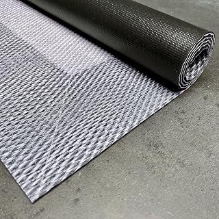 STORESDECO Alfombra vinílica de Tejido Trenzado Premium de Alta Gama. Lavable Antideslizante y extraplana. Materiales Resistentes de máxima Calidad Color Grises 60 x 90 cm