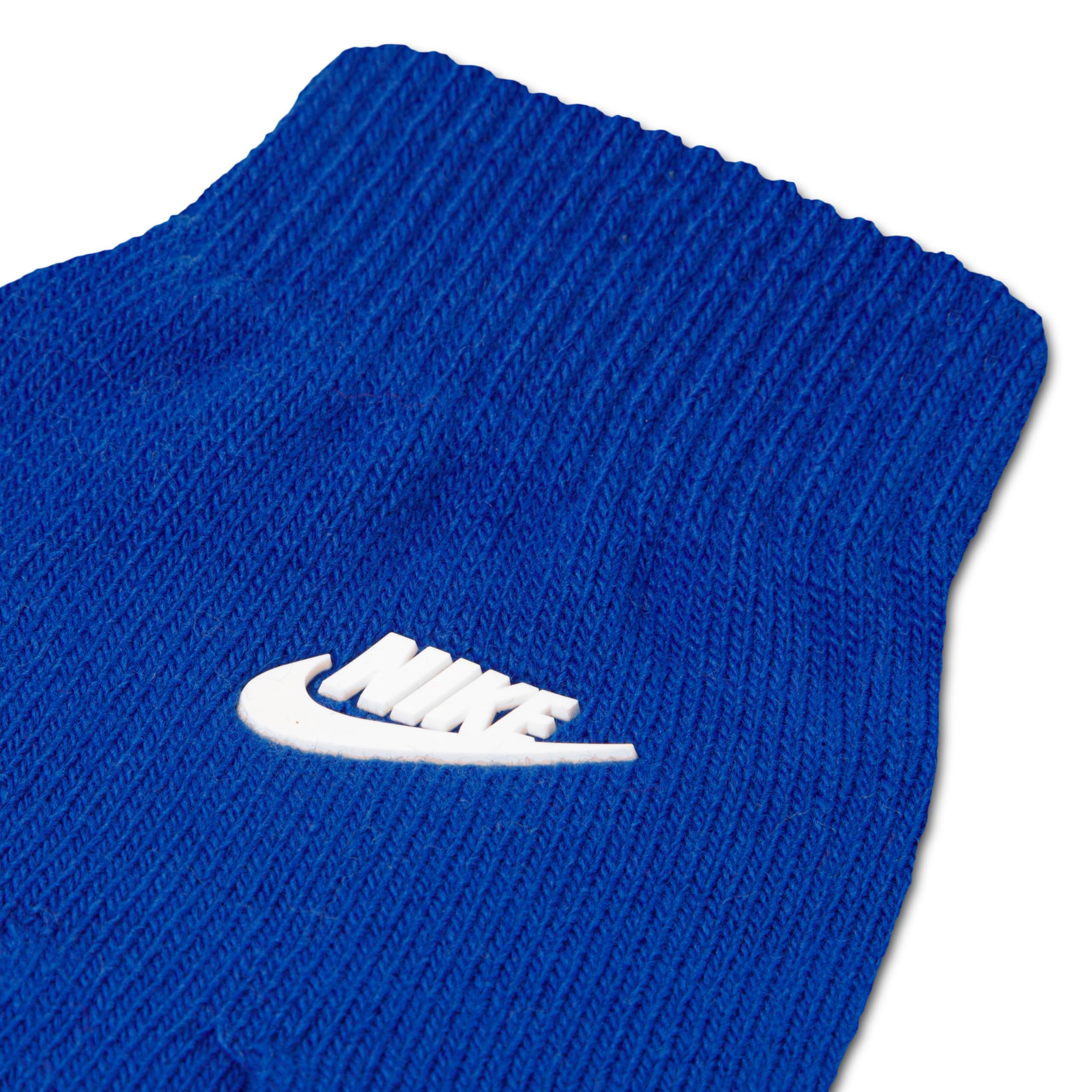 Nike Kinder Swoosh Pom Beanie und Handschuhe Set, Game Royal, One Size