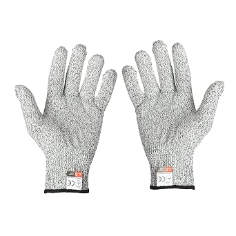 Elftoyer Cut Resistant Gloves Work Gloves Level 5 Working Safety Glove Man Cut Proof Gloves for Kitchen Butcher Outdoor Garden Work Protective Hands