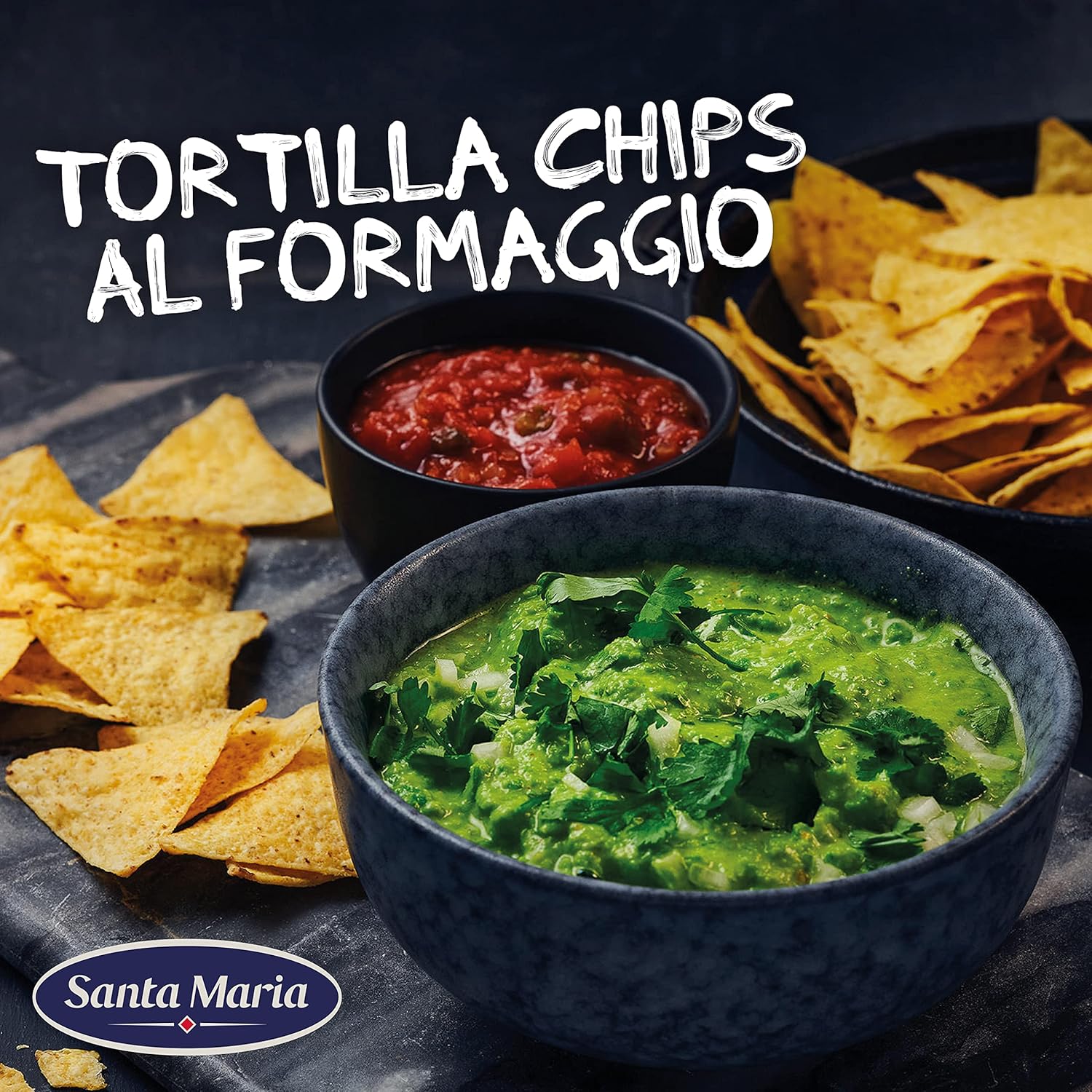 Nacho Cheese Chips | Santa Maria | Crispy Corn Tortilla Chips Cheese | Total Weight 6.53 ounce