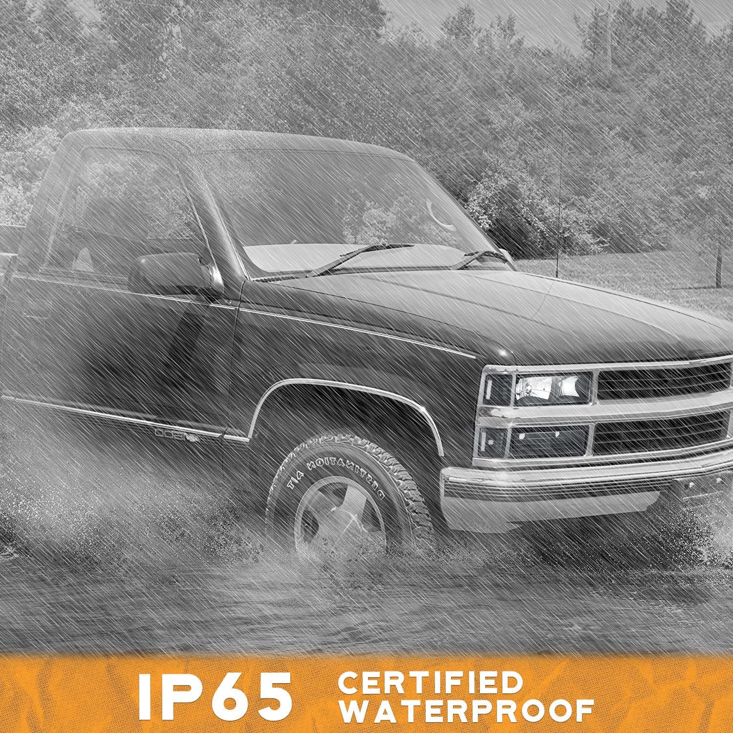 WEELMOTO Headlights Assembly for 1994-1998 Chevy C10 C/K 1500 2500 3500 Tahoe/Suburban/Silverado, 92-94 Blazer Pickup w/Corner and Bumper Light Clear Lens Black Housing Clear Reflector