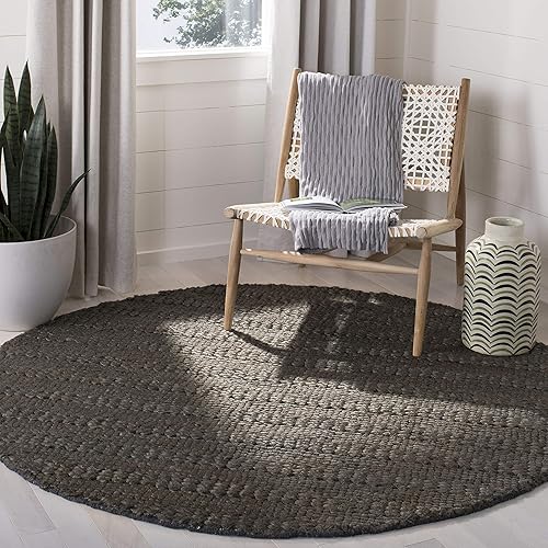 Vista 41 de SAFAVIEH Natural Fiber Collection - Alfombra decorativa de 2 x 3 pies, color lejía, tejido trenzado hecho a mano, ideal para zonas de alto tráfico