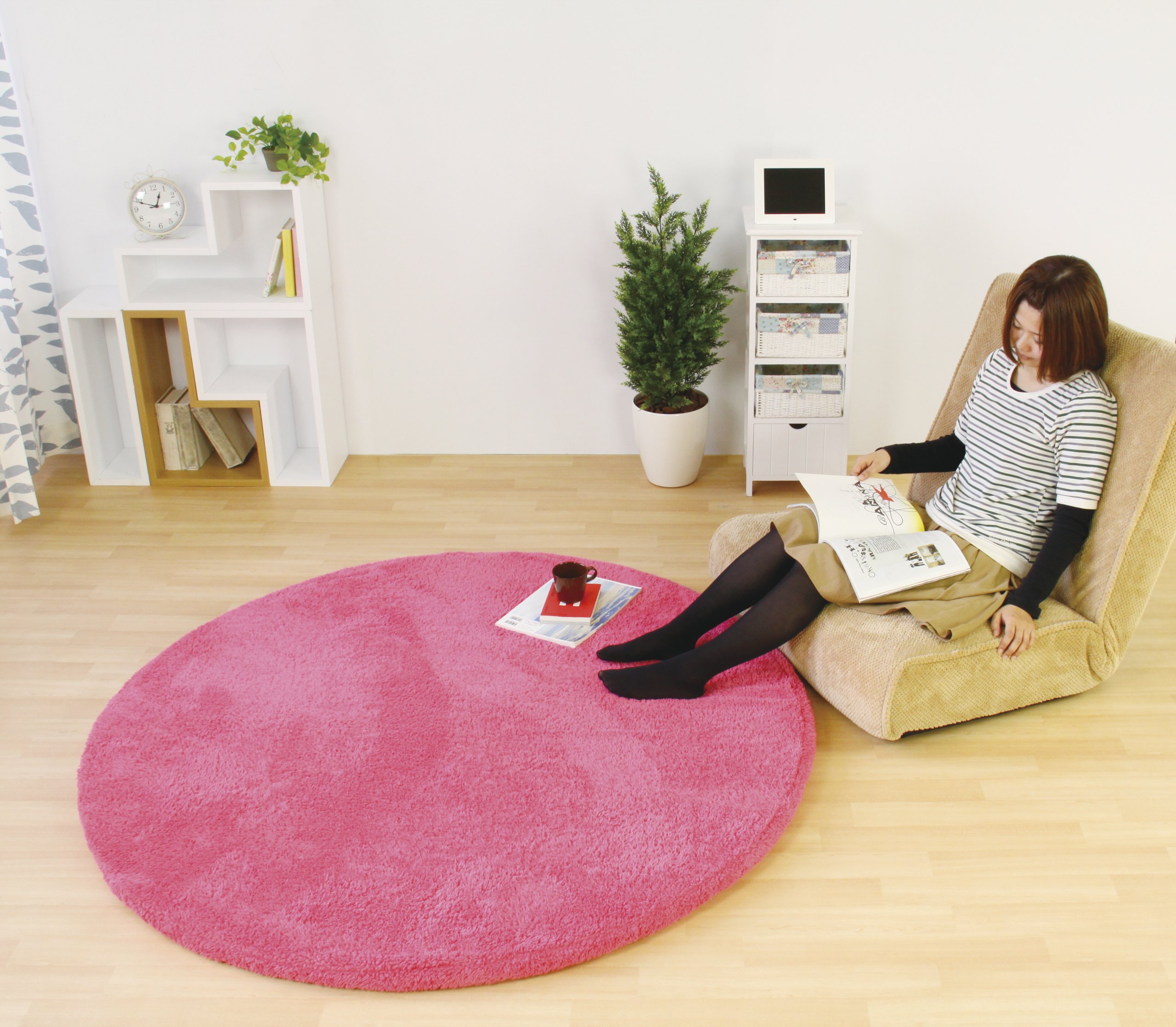 着せ替えラグマット丸型　KSL-406 着せ替えラグマット丸型 KSL-406 ラグ・カーペット・マット