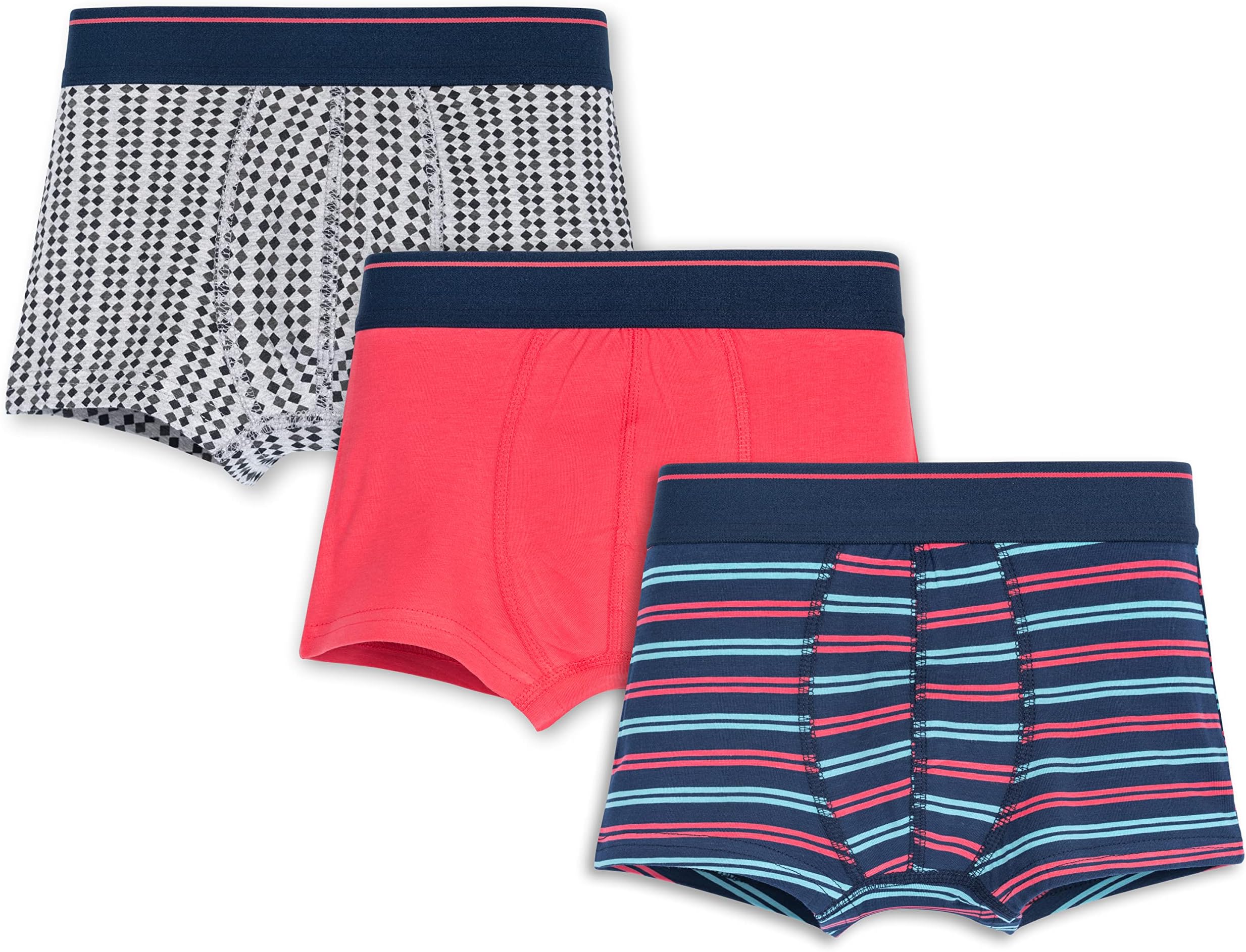 Boys' Underwear Cotton Trunk 5-6 Years/Briefs/Boxers Combo - Pack of 3 (Multicolor)