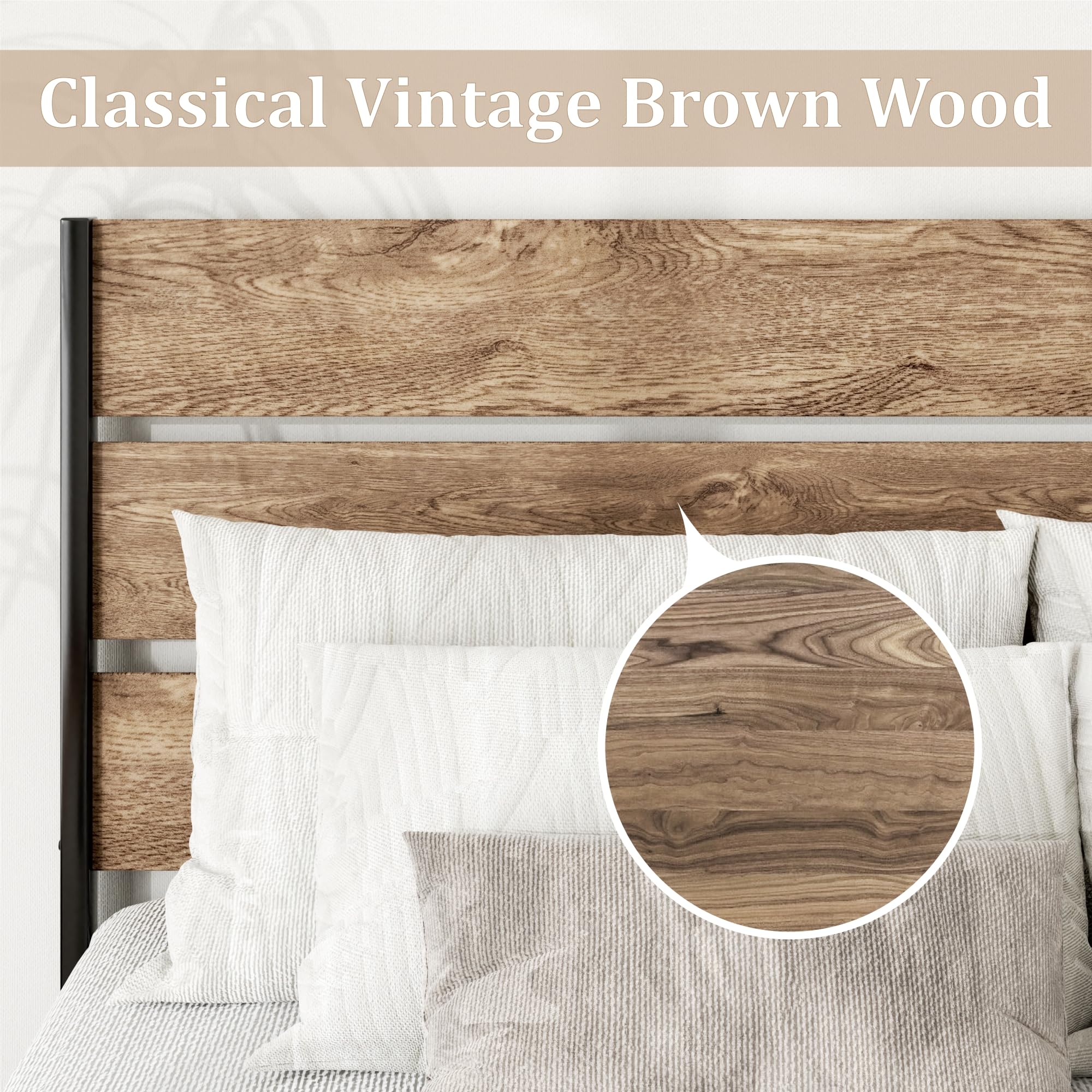 Amazon｜CXVX クイーンサイズ メタルプラットフォーム ベッドフレーム