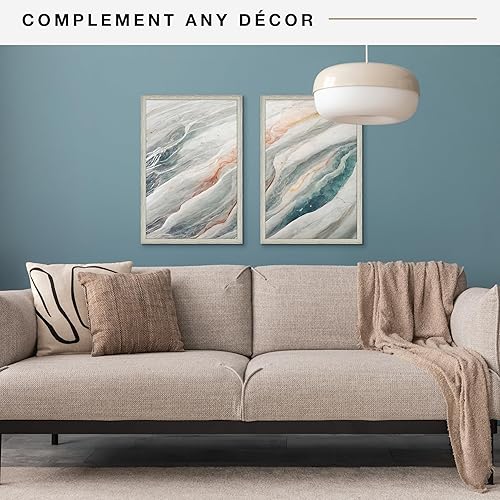 Vista 270 de MCS Industries Studio Gallery - Marcos con textura de madera color gris de 13 x 19 pulgadas / 33.02 x 48.26 cm., 2 unidades Gris Woodgrain