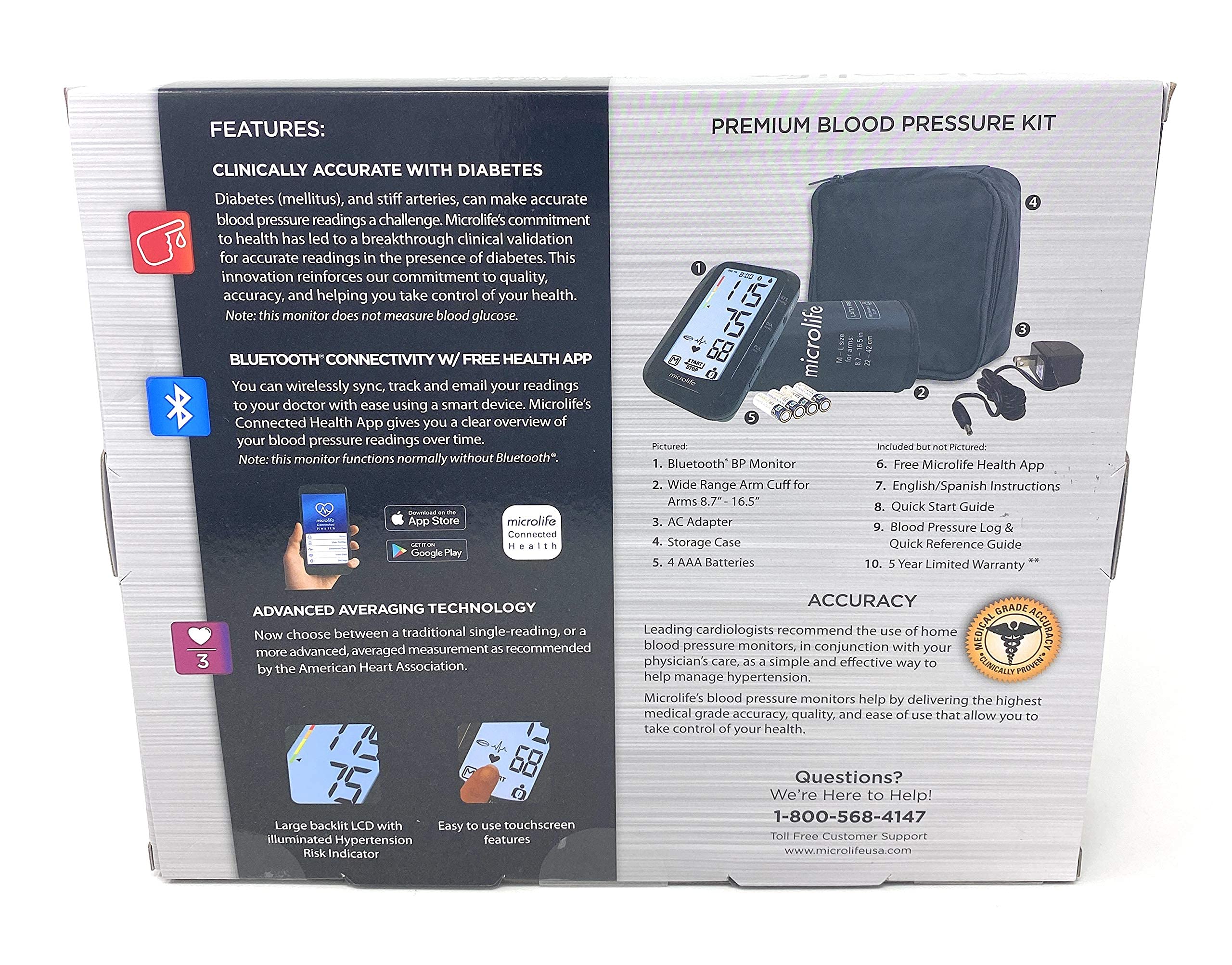 Costco Microlife Bluetooth Upper Arm Blood Pressure Monitor with