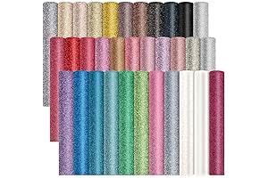 32PCS A4 Glitter Faux Leather Sheets for Handmade Craftsmanship