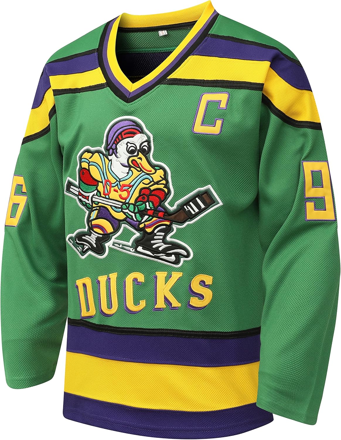Mighty Ducks Ice Hockey Jersey #96 Charlie Conway #99 Adam Banks,90s Movie Hockey Jersey for Men and Women - Image 3