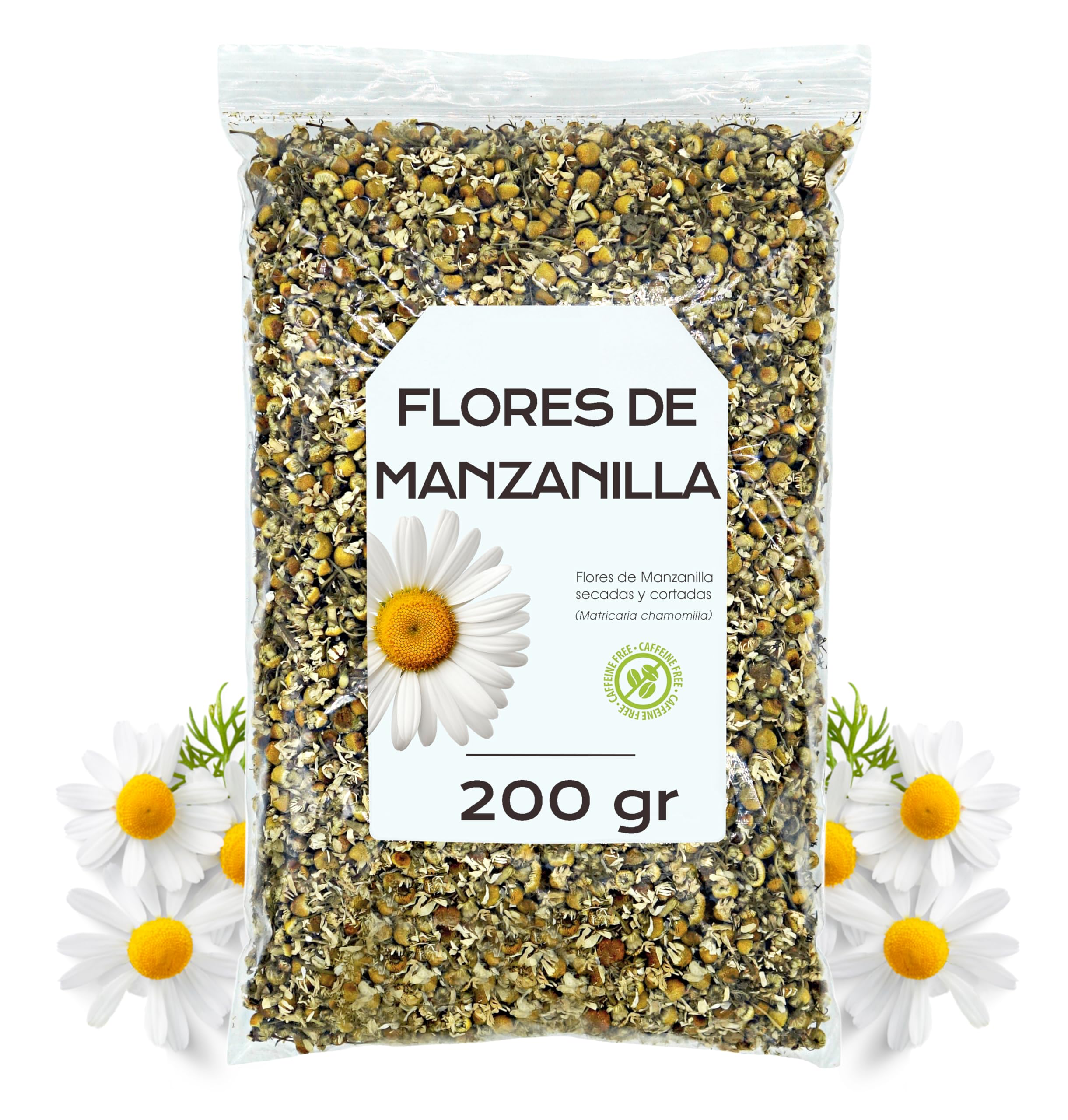Manzanilla 200 g Flores Naturales para Infusión, Digestiva y Relajante