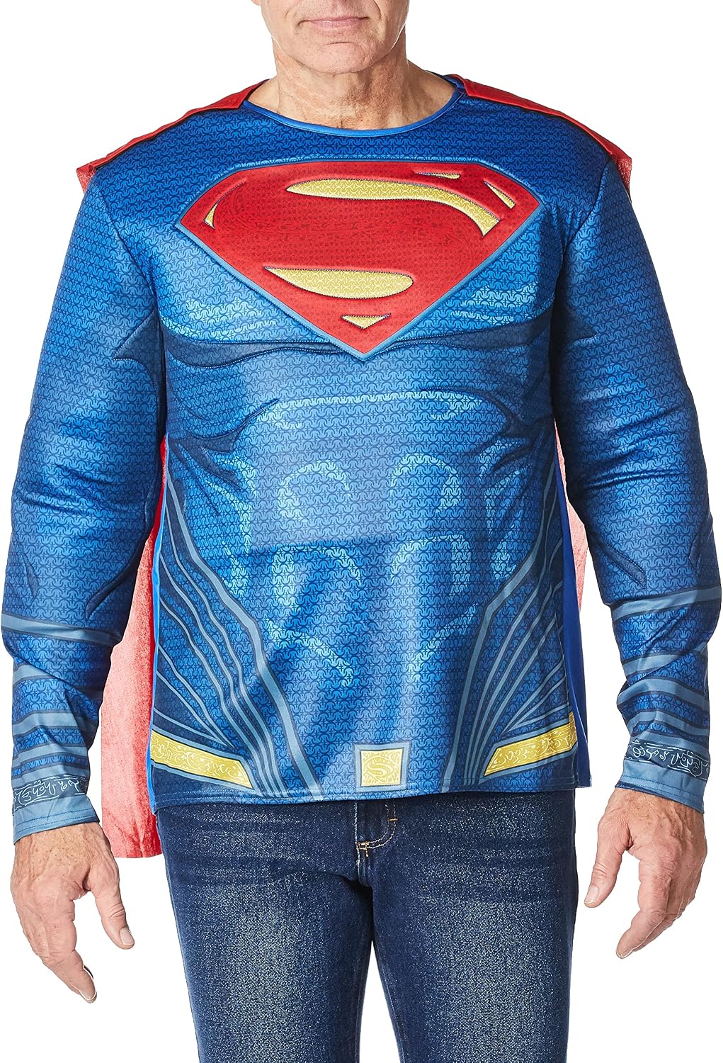 Rubie's Men's Batman v Superman: Dawn of Justice Superman Muscle Chest Top