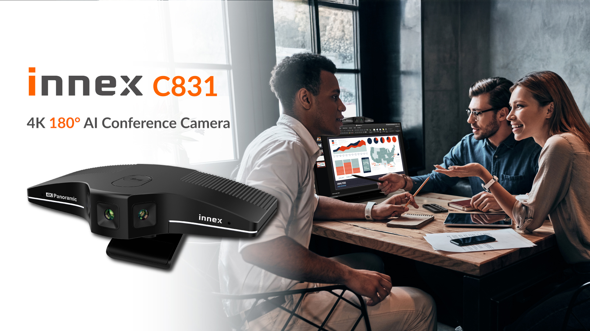 ≪美品≫ Innex C831　4K 180°パノラマWebカメラ Amazon.com: Innex C831 180° Panoramic 4K Wide Angle Webcam