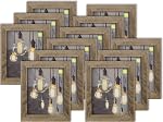 Kiera Grace Loft Picture Frame, Holds an 8" x 10" Photo, Wood Frame for Wall Hanging and Photo Display, Driftwood Black